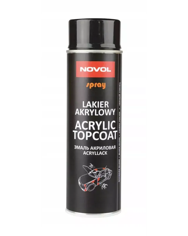 NOVOL ACRYLIC LAKIER AKRYLOWY czarny połysk 500ml | Rabat