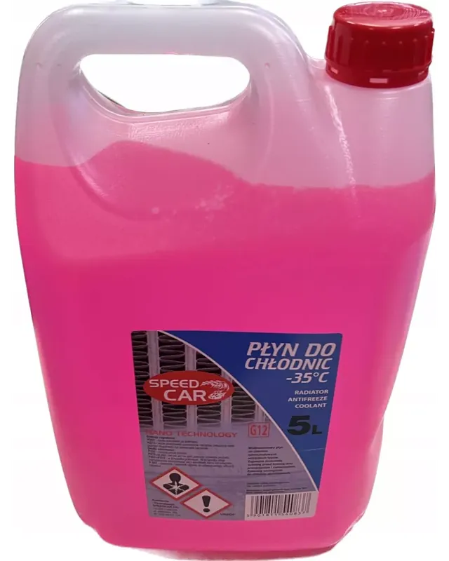 Produkt premium | PŁYN DO CHŁODNIC SPEEDCAR G12 5L Czerwony -35°C