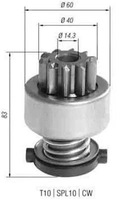 Duży rabat - Bendix rozrusznika MAGNETI 940113020393