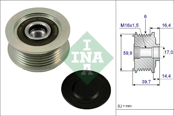 Świetna oferta - Koło pasowe alternatora INA 535 0241 10