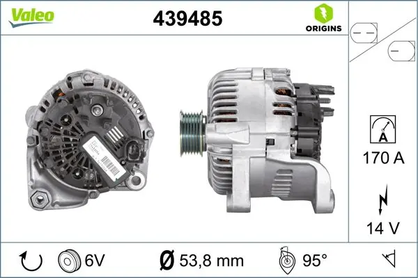 Najwyższa jakość | Alternator VALEO 439485