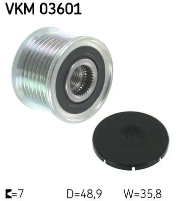 Koło pasowe alternatora SKF VKM 03601 | Bezpośrednio z fabryki