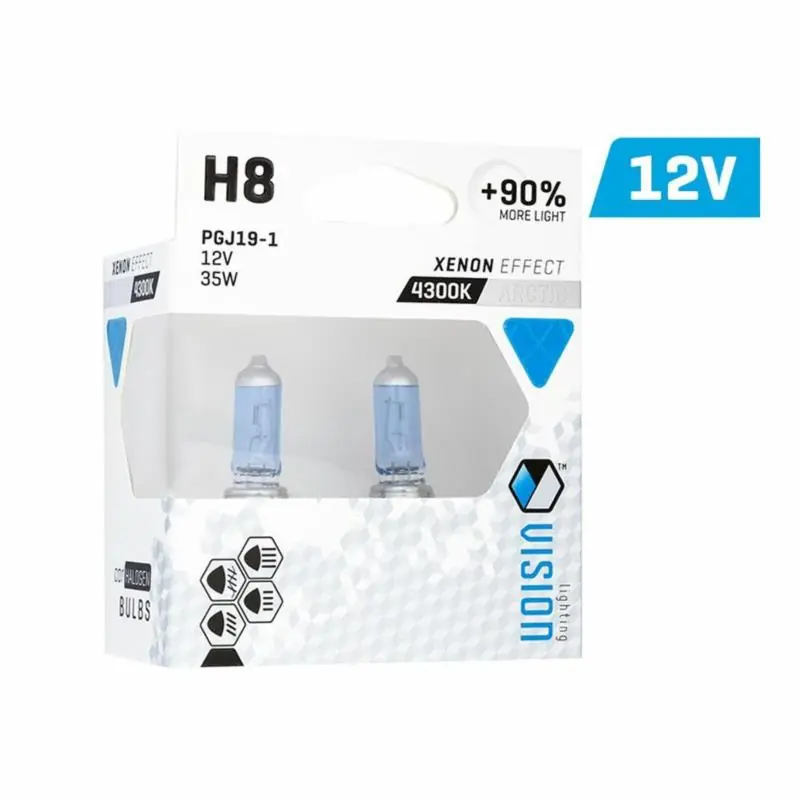 VISION Arctic White H8 12V 35W +90% Clear - żarówki samochodowe 2 szt. - Hit sprzedaży