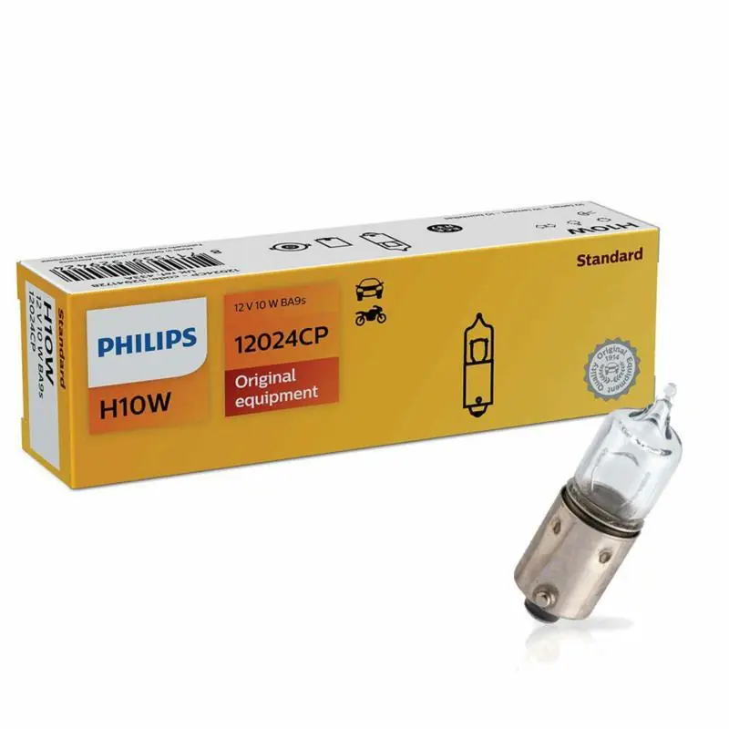 Ekstra rabat - PHILIPS Standard H10W - 12V-10W - 1szt. kartonik - 12024CP