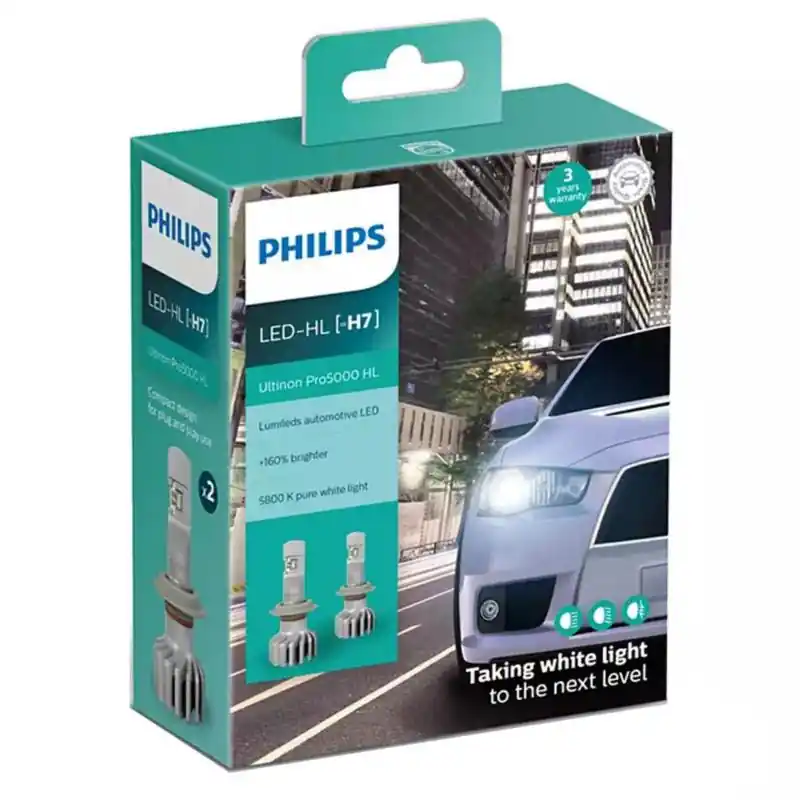 Jeszcze taniej | PHILIPS LED Ultinon Pro5000 H7 5800K - 160% 11972U50CWX2