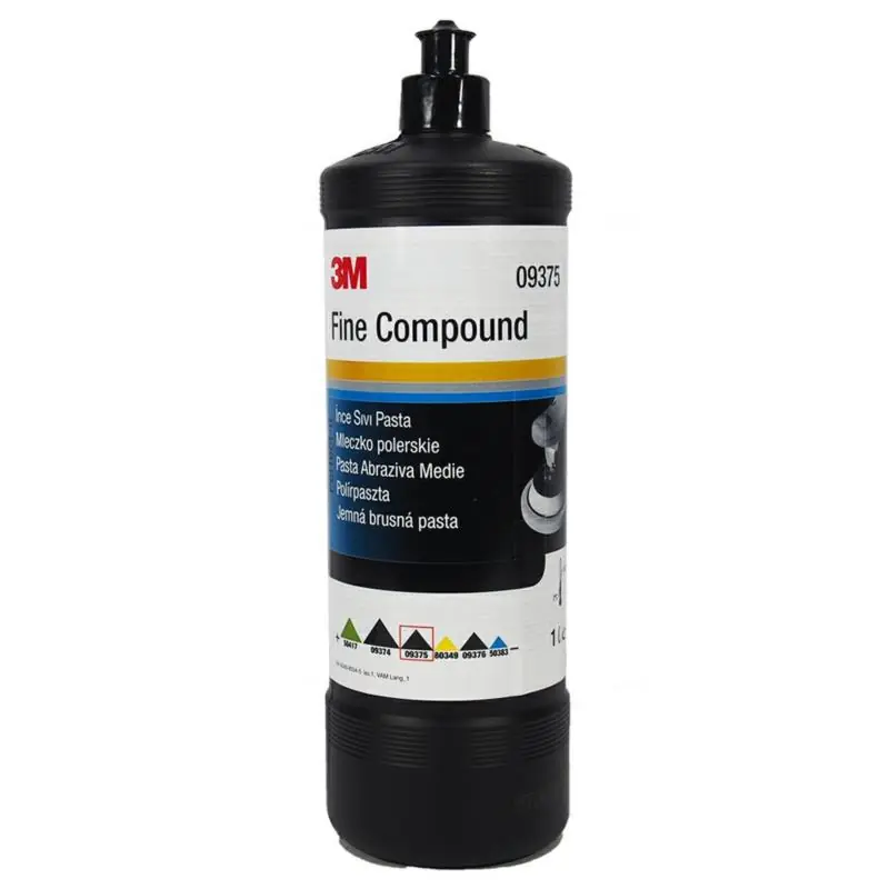 Właśnie dodano | 3M Fine Compound 1L - pasta wykończeniowa - czarny korek