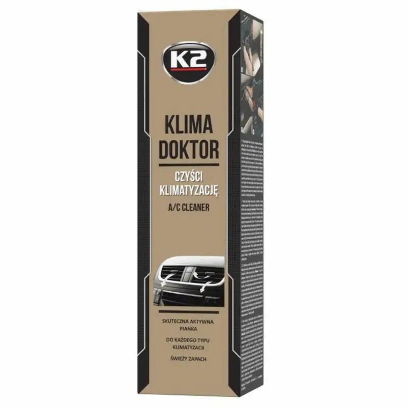 K2 Klima Doktor 500ml - Pianka do odświeżania klimatyzacji | Jakość premium