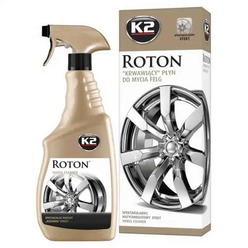 Oferta promocyjna - K2 Roton 700ml - Wysoce efektywny płyn do mycia felg nadający efekt czerwonej felgi TURBO PROMOCJA