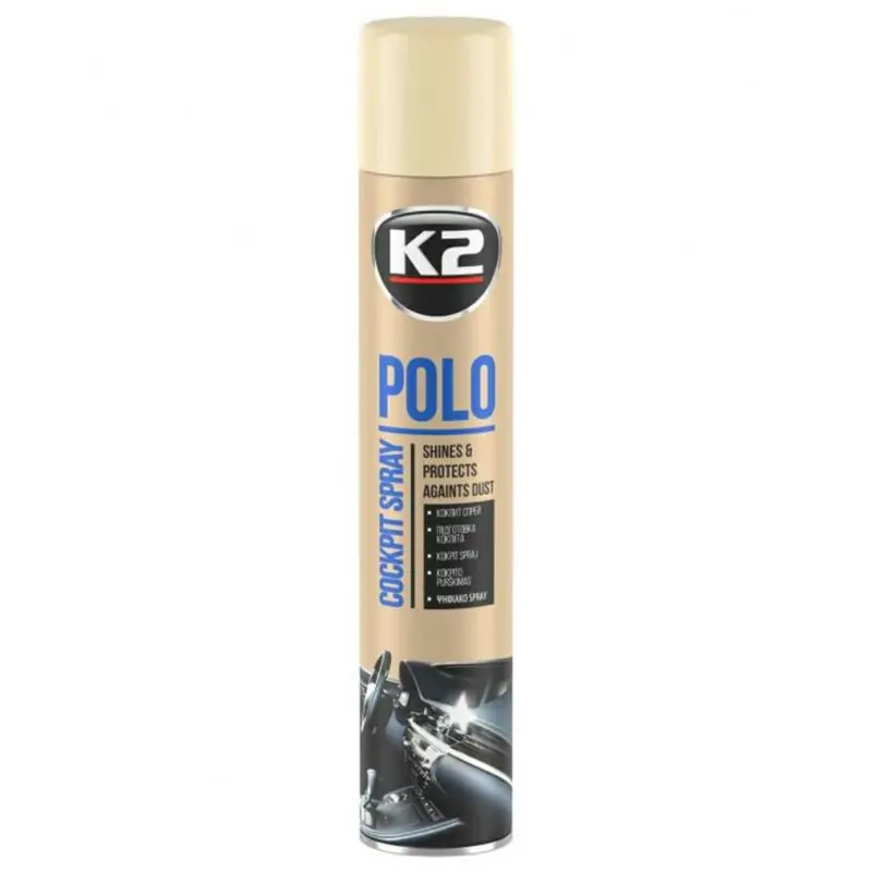 Bezpieczne zakupy | K2 Polo Cocpit błyszczący spray 750ml - Wanilia