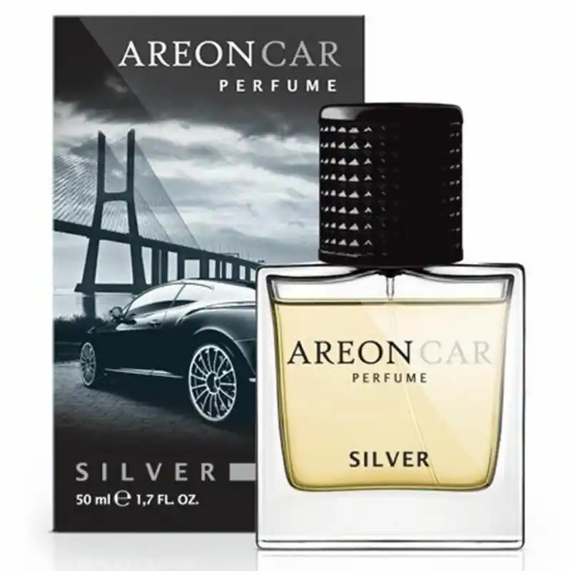 Dobra cena - AREON Perfume 50ml - Silver (glass) - perfumy do samochodu