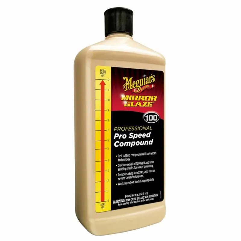 Bezpieczna płatność | MEGUIAR`S Mirror Glaze 100 Pro Speed Compound - intensywnie ścierna pasta polerska 946 ml