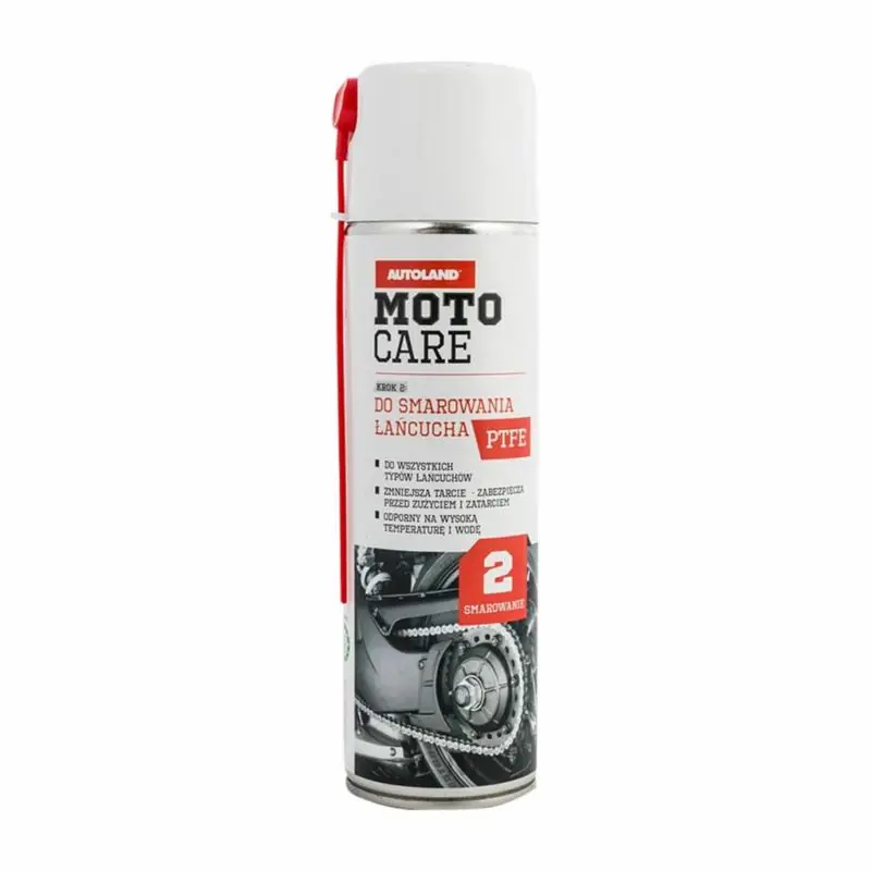 Okazja cenowa - AUTOLAND Moto Care smar do łańcucha z PTFE 500ml