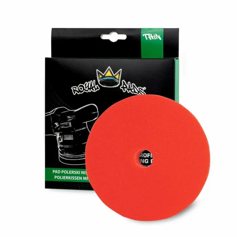 Bezpośrednio od producenta | ROYAL PADS Thin Soft Pad - czerwona gąbka wykończeniowa 130mm DA