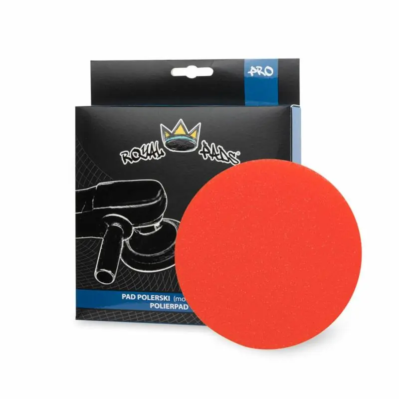 Bardzo popularny produkt - ROYAL PADS PRO Soft Pad Red 80mm - miękka gąbka polerska