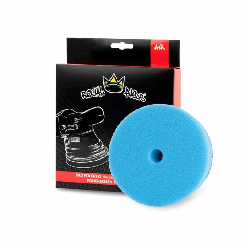 Cena specjalna - ROYAL PADS Air Heavy Cut Pad (Blue) 80 mm - bardzo twarda gąbka polerska DA