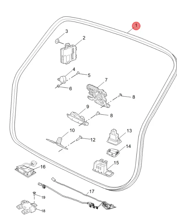 Oferta specjalna - Uszczelka bagażnika mg S5 ev 11566066